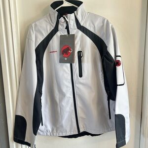 Mammut Men's White and Black Performance Jacket